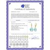 Image 2 : Genuine 17 ctw Blue Topaz Earrings 14KT Yellow Gold - REF-38M2T