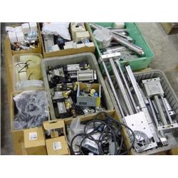 PALLET OF MISC AIR CYLINDERS & VALVES