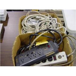 MISC COMPUTER CORDS & POWER STRIPS