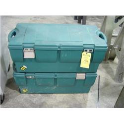 (2) ROLL AROUND TOTES