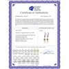 Image 2 : Genuine 5.2 ctw Peridot & Pearl Earrings 14KT Rose Gold - REF-35T9A