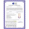 Image 2 : Genuine 10.53 ctw Amethyst & Diamond Earrings 14KT Yellow Gold - REF-32X9M