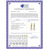 Image 2 : Genuine 4.4 ctw Pearl & Peridot Earrings 14KT Yellow Gold - REF-20N4R