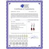 Image 2 : Genuine 2.45 ctw Garnet Earrings 14KT Rose Gold - REF-28Y5F
