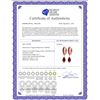Image 2 : Genuine 4.8 ctw Ruby Earrings 14KT Rose Gold - REF-71T5A