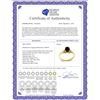 Image 2 : Genuine 0.76 ctw Garnet & Diamond Ring 14KT Yellow Gold - REF-20H8X