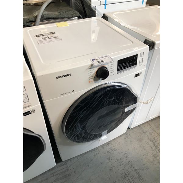 SAMSUNG WHITE DRYER MODEL DV22K6800EW/AC DENTED  24  X 25 D X 33 H TESTED WORKING