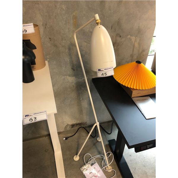 GUBI GRASHOPPA WHITE FLOOR LAMP RETAIL $1150 CAN - SOME COSMETIC DAMAGE