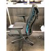 Image 3 : HERMAN MILLER EMBODY BLACK/CYAN FULLY ADJUSTABLE GAMING TASK CHAIR RETAIL $2264 CAN