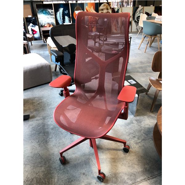 HERMAN MILLER COSM RED HIGH BACK TASK CHAIR RETAIL  $2,620 CAN