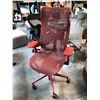 Image 1 : HERMAN MILLER COSM RED HIGH BACK TASK CHAIR RETAIL  $2,620 CAN