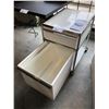 Image 2 : USM WHITE/CHROME 2 DRAWER MOBILE PEDESTAL