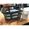 Image 1 : HAY BIG GAME GREY BASKET AND KORBO CANVAS LAUNDRY BAG FOR CLASSIC 80