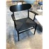 Image 1 : CARL HANSEN & SON CH26 BLACK OAK/BLACK PAPERCORD ARM CHAIR