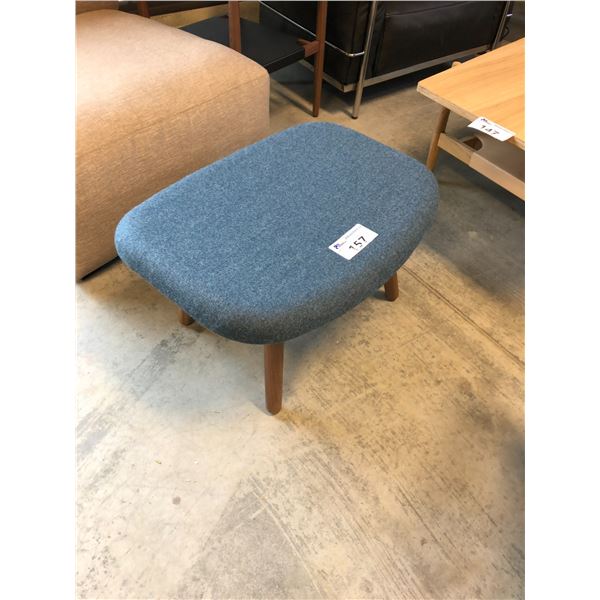 CARL HANSEN & SON BLUE WALNUT OTTOMAN