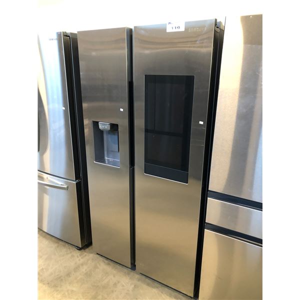 SAMSUNG STAINLESS STEEL FRENCH DOOR WI-FI TOUCH SCREEN FRIDGE/FREEZER WITH ICE DISPENSER MODEL