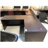 Image 2 : DARKWOOD 5'X6.5' L SHAPE EXECUTIVE DESK