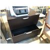 Image 2 : DARKWOOD 2 DRAWER LATERAL FILE CABINET