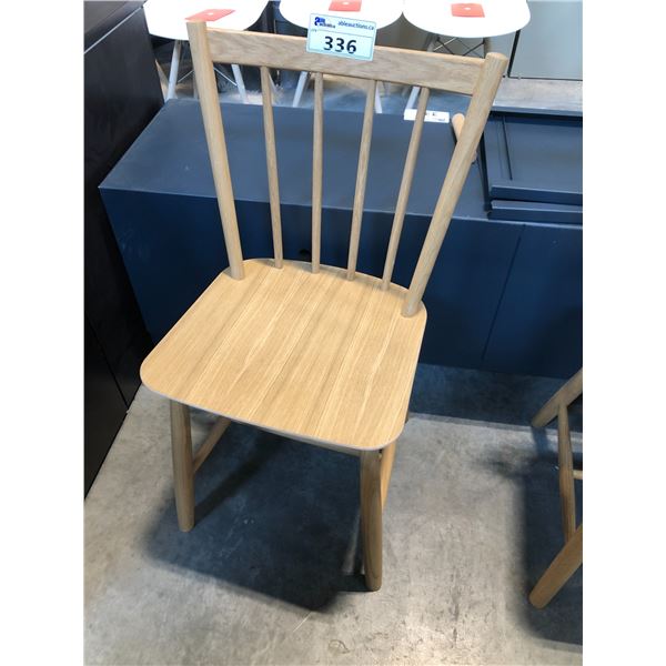 HAY NATURAL OAK SPINDLE BACK SIDE CHAIR