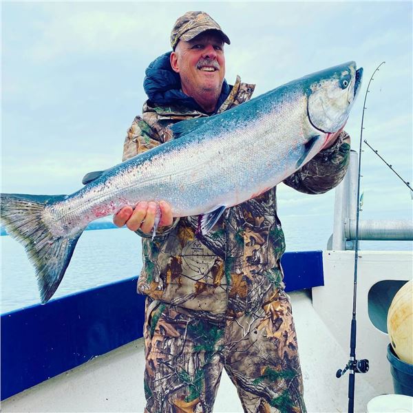 Alaska: 5 Day 6 Night Salmon, Halibut, Rockfish & Lingcod Fishing Adventure for 1 Angler.