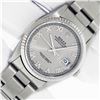 Image 2 : Rolex Mens Stainless Steel Gray Roman 36MM Datejust Wristwatch With Box