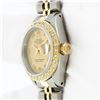 Image 5 : Rolex Ladies 2T 18K Yellow Gold And Stainless Steel Champagne Diamond Watch