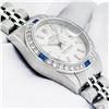 Image 8 : Rolex Ladies Quickset Silver Index Diamond & Sapphire Datejust Wristwatch