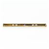 Image 3 : Antique 14k Gold Platinum Top 5pt Square Amethyst Milgrain Etched Bar Pin Brooch
