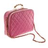 Image 3 : Chanel Pink Quilted Patent Leather 2-Way Bag