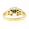 Image 7 : 14K Yellow Gold .85 ctw Round Diamond Solitaire Engagement Ring w/ Tiered Accent