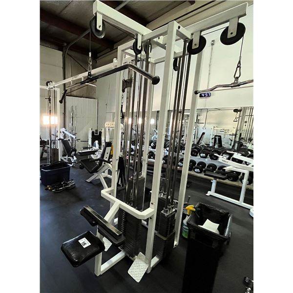 Perspective 5 Cable Workout Station - Lat Pull Down, Seated Row, Wide ...