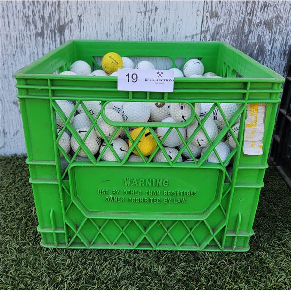 Assortment Of Experienced Golf Balls And Range Balls