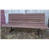 Image 1 : Outdoor Bench With Metal Legs