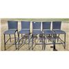 Image 2 : Five Outdoor Plastic Wicker Bar Stools