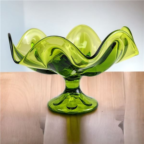 Vintage Green Fruit Bowl