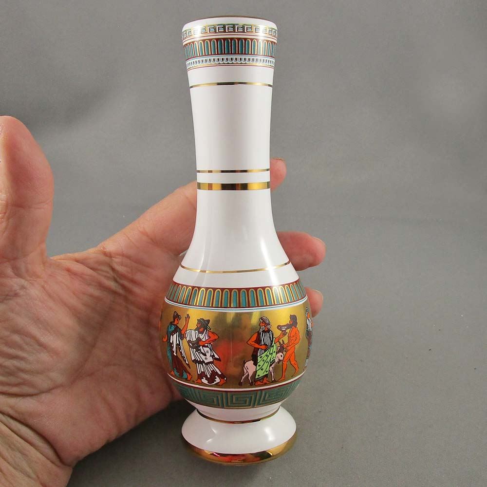 I. Spyropoulos 24K Gold Handmade Greek Vase