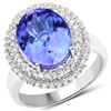 Image 1 : 5.73ct Tanzanite 14K White Gold Ring
