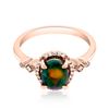 Image 1 : 0.68ct Natural OPAL 14K Rose Gold 2.9gm Ring