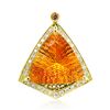 Image 1 : 13.16ct CITRINE 14K Yellow Gold 8.3gm Pendant