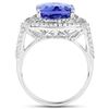 Image 2 : 5.61ct Tanzanite 14K White Gold Ring