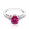 Image 1 : 2.3ct Natural PINK SAPPHIRE 14K White Gold 3.26gm Ring