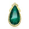 Image 1 : 16.02ct EMERALD 14K YELLOW Gold 11.2gm Ring