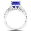 Image 2 : 5.34ct Tanzanite 14K White Gold Ring
