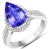 Image 1 : 4.08ct Tanzanite 14K White Gold Ring