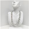 Image 1 : 15-17mm South Sea White Drop/Baroque Pearl Necklace with Gold Clasp