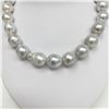 Image 3 : 15-17mm South Sea White Drop/Baroque Pearl Necklace with Gold Clasp