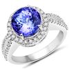 4.12ct Tanzanite 14K White Gold Ring