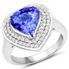 3.75ct Tanzanite 14K White Gold Ring