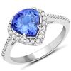 Image 1 : 2.68ct Tanzanite 14K White Gold Ring