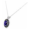 Image 3 : 10.46ct Tanzanite 14K White Gold Pendant